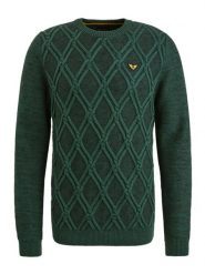 PME Legend Sweter w kolorze zielonym rozmiar: XL. Zielone swetry nierozpinane PME Legend, xl, bez wzorów, z bawełny, bez kołnierzyka, bez ramiączek. Za 275.40 zł.