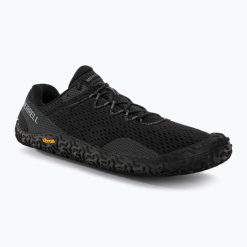 Buty do biegania męskie Merrell Vapor Glove 6. Czarne buty do biegania Merrell, bez wzorów, bez zapięcia, do biegania. Za 480.35 zł.