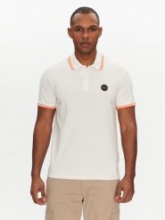 Napapijri Polo E-Macas NP0A4ID5N1A1 Biały Regular Fit. Białe koszulki polo Napapijri, m, bez wzorów, z bawełny, bez kołnierzyka, bez ramiączek. Za 229.99 zł.