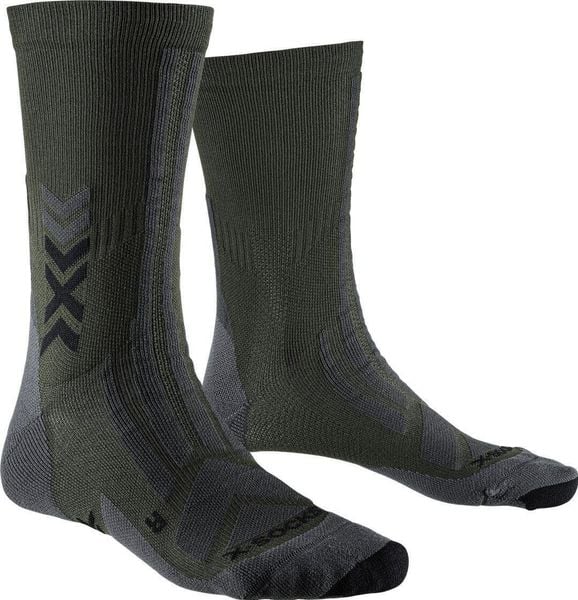 Skarpetki X-Socks Discover Crew. Czarne skarpety X-Socks, bez wzorów, z włókna. Za 125.40 zł.