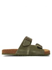 Jack&Jones Klapki Louis 12231428 Khaki. Brązowe klapki Jack&Jones, ze skóry. Za 129.99 zł.