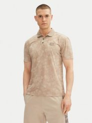 EA7 Emporio Armani Polo 7M000049 AF13917 U6155 Beżowy Slim Fit. Brązowe koszulki polo EA7 Emporio Armani, m, bez wzorów, z syntetyku, bez kołnierzyka, bez ramiączek. Za 329.99 zł.