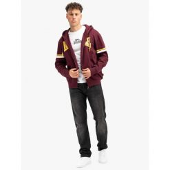 Bluza z kapturem Lonsdale Darfield. Czerwone bluzy Lonsdale, m, bez wzorów, z kapturem. Za 305.00 zł.