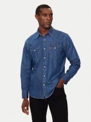 Levi's® Koszula jeansowa Barstow Western 85744-0041 Niebieski Regular Fit. Niebieskie koszule m, bez wzorów, z bawełny, bez kołnierzyka, bez ramiączek. Za 399.99 zł.