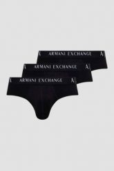 ARMANI EXCHANGE Czarne slipy 3PACK. Czarne slipki Armani Exchange, m, bez wzorów. W wyprzedaży za 160.99 zł.