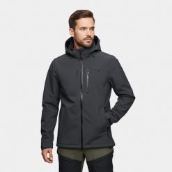 Kurtka męska softshell Alpinus Roignais. Czarne kurtki softshell Alpinus, na jesień, m, bez wzorów, z softshellu, bez kaptura. Za 399.00 zł.
