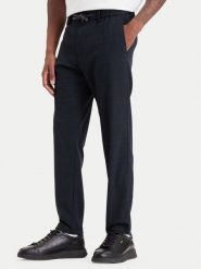 BOSS Chinosy 50571678 Granatowy Tapered Fit. Niebieskie eleganckie spodnie Boss, m, z syntetyku. Za 599.99 zł.