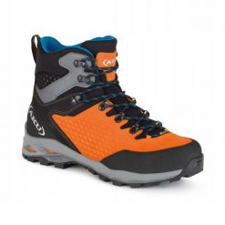 Buty trekkingowe męskie Aku Alterra II GTX. Brązowe buty trekkingowe Aku, bez wzorów, bez zapięcia. Za 799.99 zł.