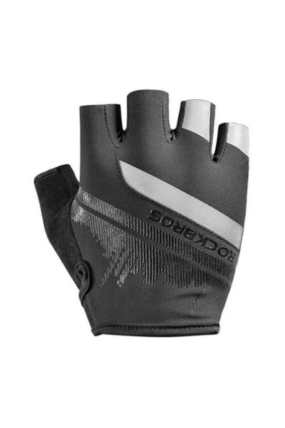 Rękawiczki rowerowe HF Reflex S247. Czarne rękawiczki ROCKBROS, bez wzorów, z mikrofibry. Za 59.99 zł.