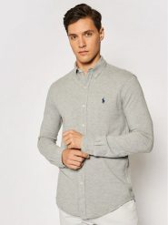 Polo Ralph Lauren Koszula 710654408 Szary Regular Fit. Szare koszule Polo Ralph Lauren, m, bez wzorów, z bawełny, bez kołnierzyka, bez ramiączek. Za 399.99 zł.