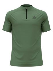 Odlo Koszulka "Essential" w kolorze zielonym do biegania rozmiar: S. Zielone t-shirty sportowe ODLO, bez wzorów, z materiału, bez ramiączek, do biegania. Za 132.05 zł.