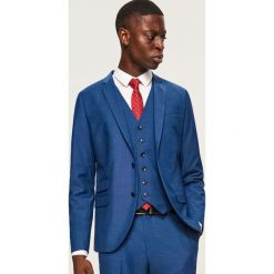 Marynarka garniturowa slim fit - Niebieski. Garnitury Reserved. Za 299.99 zł.