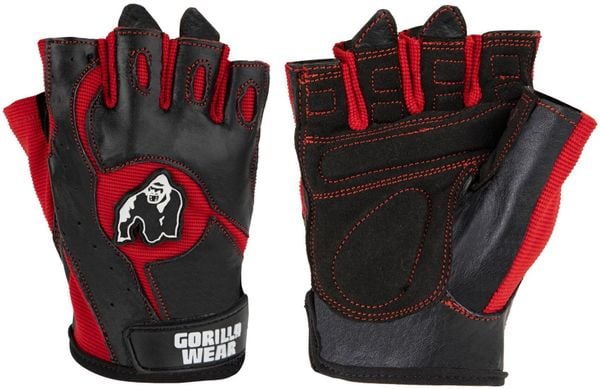 Mitchell Rękawiczki treningowe - Czarny/Czerwony. Czarne rękawiczki GORILLA WEAR, bez wzorów, z bawełny. Za 152.00 zł.