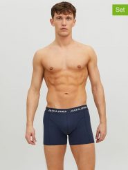 Jack & Jones Bokserki (3 pary) w kolorze granatowym rozmiar: L. Niebieskie bokserki Jack & Jones, l, bez wzorów. Za 86.95 zł.