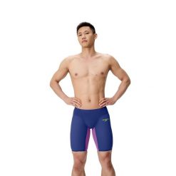 Strój startowy pływacki męski Speedo Fastskin Lzr Pure Valor 2.0. Niebieskie odzież kompresyjna Speedo, m, bez wzorów, z materiału, do pływania. Za 1,131.98 zł.