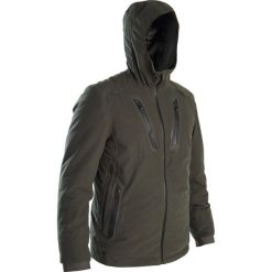 Kurtka myśliwska zimowa Solognac Warm 900 wodoodporna. Zielone kurtki SOLOGNAC, na zimę, l, bez wzorów, z puchu, bez kaptura. Za 649.99 zł.