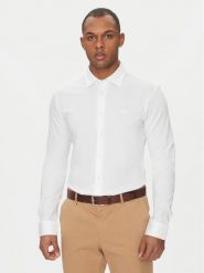 BOSS Koszula Mysoft 50519748 Biały Slim Fit. Białe koszule Boss, m, bez wzorów, z bawełny, bez kołnierzyka, bez ramiączek. Za 339.99 zł.