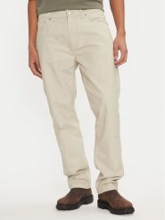 Calvin Klein Jeans Spodnie materiałowe J30J326263 Beżowy Straight Fit. Brązowe spodnie materiałowe Calvin Klein Jeans, m, bez wzorów, z bawełny. Za 279.99 zł.