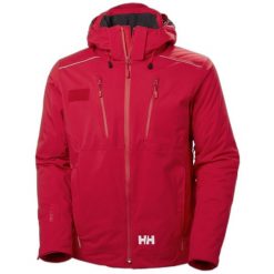 Wodoodporna kurtka Helly Hansen Maple. Czerwone kurtki przeciwdeszczowe Helly Hansen, m, bez wzorów, bez kaptura. Za 2,299.00 zł.