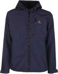 Męska kurtka softshell Athl. Dpt Hermes Night Blue. Niebieskie kurtki Erima, l, bez wzorów, z elastanu. Za 335.99 zł.