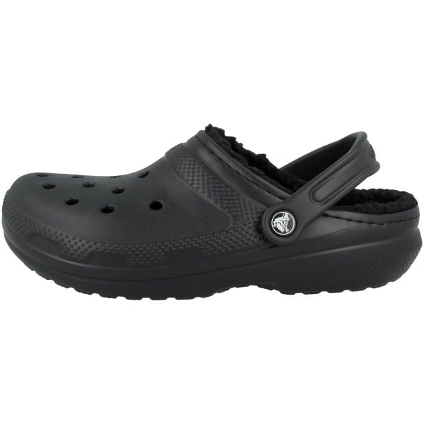 Sandały Mężczyzna Crocs Classic Lined czarny. Czarne sandały Crocs, z materiału, bez zapięcia. Za 337.99 zł.