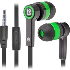Defender Pulse 420 Czarno-zielony Słuchawki. Czarne słuchawki douszne Defender. Za 14.99 zł.