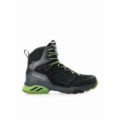 Buty turystyczne męskie AKU Reactive GTX. Szare buty trekkingowe Aku, bez wzorów, z materiału, bez zapięcia. Za 718.99 zł.