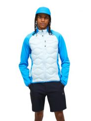 Kurtka Peak Performance puchowa męska Helium Down Hybrid Jacket niebieska - XXL. Niebieskie kurtki Peak Performance, l, bez wzorów, z dżerseju, bez kaptura. Za 919.00 zł.
