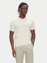 Lindbergh Polo 30-800159 Beżowy Slim Fit. Brązowe koszulki polo Lindbergh, m, bez wzorów, z wiskozy, bez kołnierzyka, bez ramiączek. Za 169.99 zł.