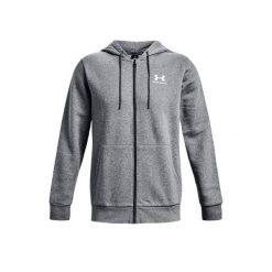 Bluza Under Armour Ua Essential Fleece Fz Hood Dorosłych. Białe kurtki do biegania Under Armour, m, bez wzorów, z bawełny, bez kaptura, do biegania. W wyprzedaży za 281.75 zł.