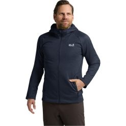 Kurtka w góry męska Jack Wolfskin A65272C0412. Niebieskie kurtki Jack Wolfskin, l, bez wzorów, z polaru, z kapturem. Za 425.00 zł.