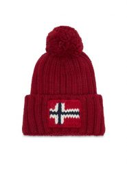 Napapijri Czapka Semiury 5 NP0A4GKB Czerwony ciemny. Czerwone czapki zimowe Napapijri, bez wzorów. Za 219.99 zł.