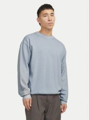 Jack&Jones Bluza Charge 12268273 Błękitny Loose Fit. Niebieskie bluzy Jack&Jones, m, bez wzorów, z bawełny, bez kaptura. Za 69.99 zł.