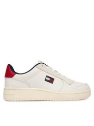 Tommy Jeans Sneakersy Tjm Retro Basket EM0EM01681 Biały. Białe buty sportowe casual Tommy Jeans, bez wzorów, z jeansu, bez zapięcia. Za 409.99 zł.
