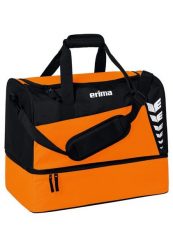 Torba sportowa z dolną przegrodą Erima Six Wings. Brązowe torby na ramię Erima, bez wzorów, z poliesteru, na ramię, z nadrukiem, bez dodatków. Za 119.99 zł.