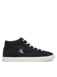 Calvin Klein Jeans Sneakersy Ess Vulc Mid Mg Canvas YM0YM01210 Czarny. Czarne buty sportowe casual Calvin Klein Jeans, bez wzorów, z jeansu, bez zapięcia. Za 239.99 zł.
