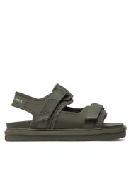 Calvin Klein Jeans Sandały Sandal Velcro Np In Mr YM0YM00940 Zielony. Zielone sandały Calvin Klein Jeans, z jeansu, bez zapięcia. Za 709.99 zł.