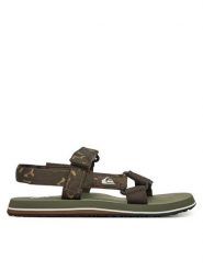 Quiksilver Sandały AQYL101253 Zielony. Zielone sandały Quiksilver, z materiału, bez zapięcia. Za 139.99 zł.