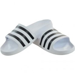 Klapki adidas Adilette Aqua F35539 białe. Białe klapki z materiału. Za 153.46 zł.