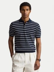 Polo Ralph Lauren Polo 710B17976001 Granatowy Regular Fit. Niebieskie koszulki polo Polo Ralph Lauren, m, bez wzorów, z bawełny, bez kołnierzyka, bez ramiączek. Za 949.99 zł.