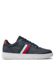 Tommy Hilfiger Sneakersy Th Basket Core Lite FM0FM05116 Granatowy. Niebieskie buty sportowe casual Tommy Hilfiger, bez wzorów, z materiału, bez zapięcia. Za 349.99 zł.