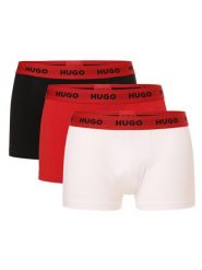 HUGO Obcisłe bokserki pakowane po 3 szt. Mężczyźni Bawełna czarny|biały|czerwony, L. Białe bokserki Hugo, l, bez wzorów, z bawełny. Za 219.95 zł.