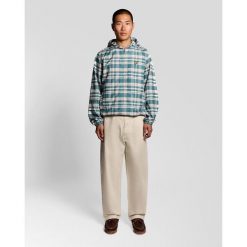 Kurtka męska Lyle & Scott Tartan W130. Niebieskie kurtki LYLE AND SCOTT, m, bez wzorów, z kapturem. Za 507.45 zł.