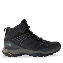 Trekkingi The North Face. Czarne botki sznurowane The North Face, bez wzorów, z gore-texu, bez obcasa, bez zapięcia. Za 699.99 zł.