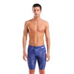 Spodenki pływackie męskie Arena Fireflow Swim Jammer. Niebieskie krótkie spodenki sportowe Arena, m, bez wzorów. Za 219.99 zł.