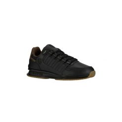 Sneakersy męskie K-Swiss Rinzler GT buty sportowe skórzane czarne (08907-097-M). Czarne buty sportowe casual K-SWISS, bez wzorów, bez zapięcia. Za 279.00 zł.