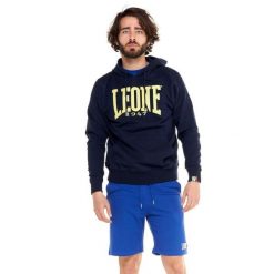 Męska bluza z kapturem Leone 1947 unbrushed – lekka bluza. Niebieskie bluzy LEONE 1947 APPAREL, l, bez wzorów, z tkaniny, z kapturem. W wyprzedaży za 139.75 zł.