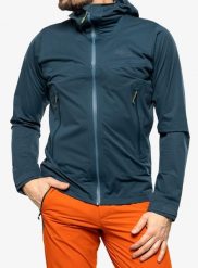 Kurtka z membraną męska Rab Kinetic 2.0 Jacket. Niebieskie kurtki RAB, m, bez wzorów, z poliesteru, bez kaptura. Za 892.09 zł.