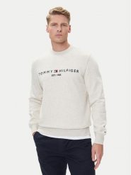 Tommy Hilfiger Bluza Logo MW0MW11596 Beżowy Regular Fit. Brązowe bluzy Tommy Hilfiger, m, bez wzorów, z bawełny, bez kaptura. Za 369.99 zł.