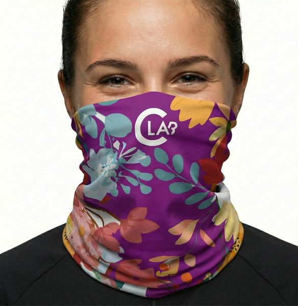 LEKKI KOMIN WIELOKOLOROWY UNISEX FLORA. Brązowe szaliki C-LAB, bez wzorów, z materiału. Za 104.50 zł.